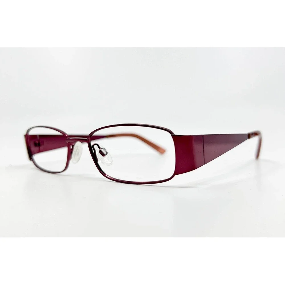 Traditions Eyeglasses Frames Women Burgundy T 11 COL 80 Metal 50-16-135 50mm